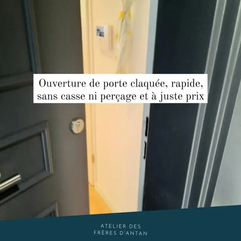 Dépannage - ouverture de porte claquée