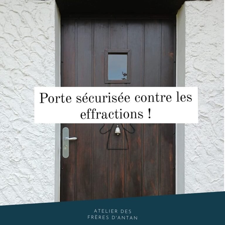 Renforcement de sécurité (serrure 4 points et cornières anti-pinces)