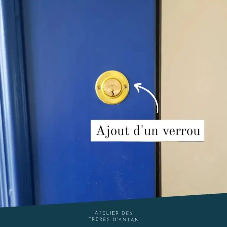 Renforcement de sécurité - pose de poignée blindée et ajout d'un verrou