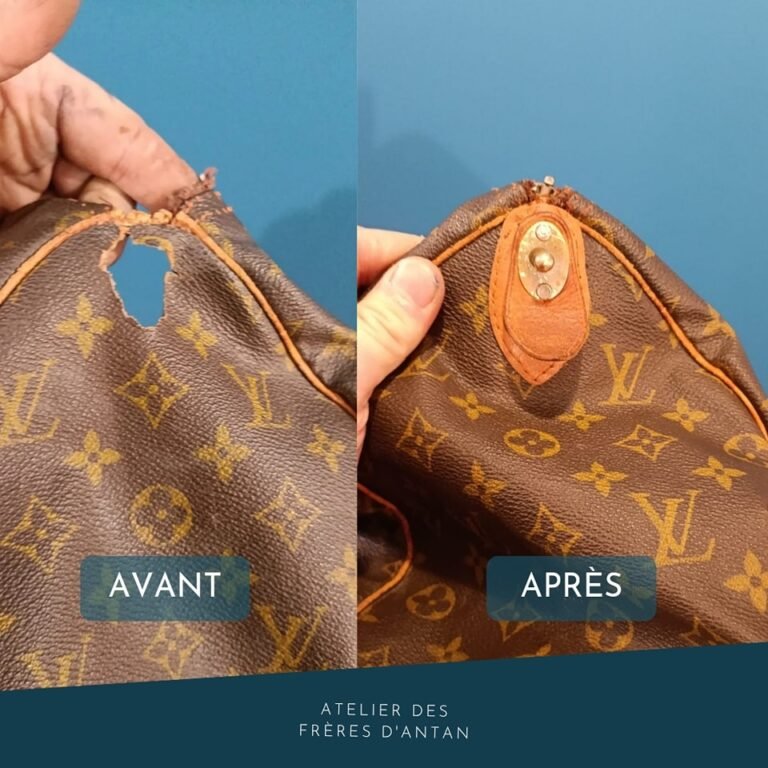 Réparation sur sac Louis Vuitton